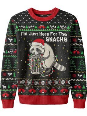 Large Funny Ugly Christmas Sweater - Unisex Knit Pullover for Holiday Cheer